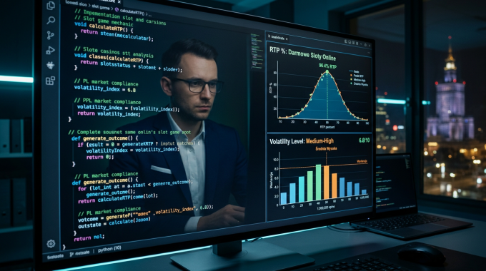 Ekspert audytujący parametry techniczne i kod źródłowy darmowego slotu online